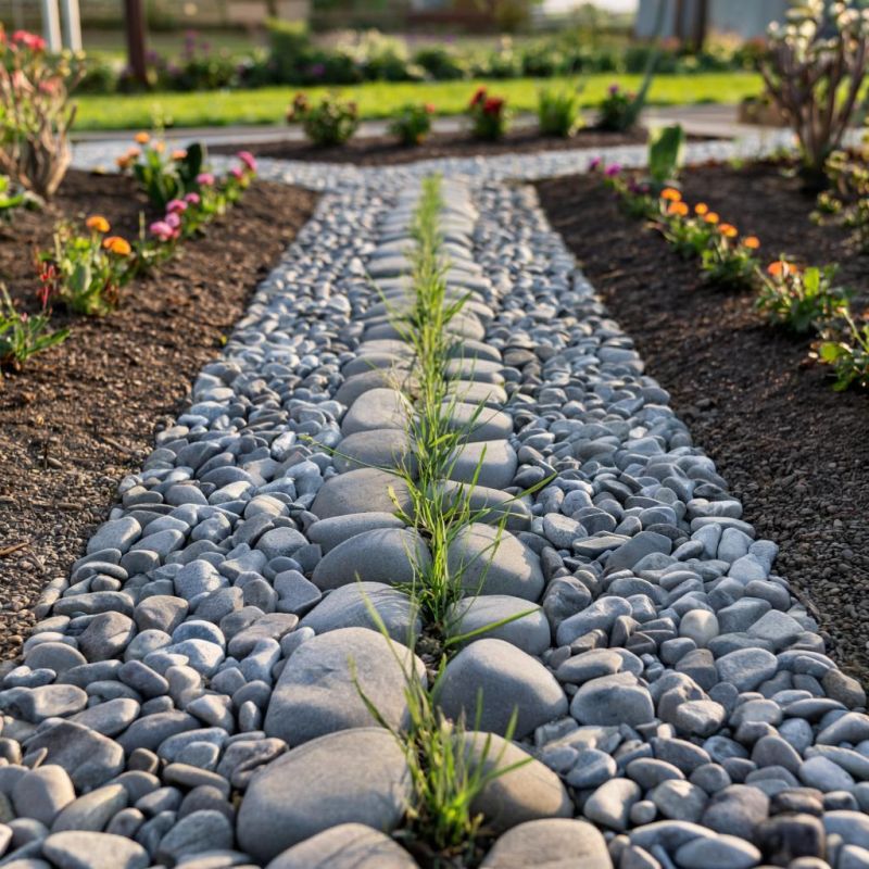 Щебеночные дорожки: практичное решение для сада с характером