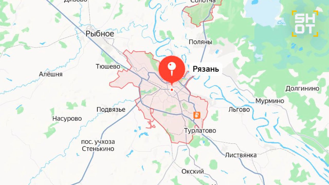 Около 8 взрывов прогремело над Рязанью
