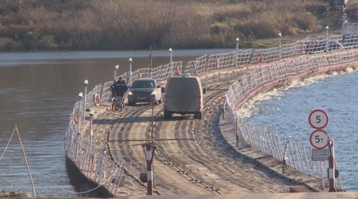 Наплавной мост через Оку в районе села Троица закрыли до 13 часов