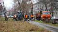 Днем 13 ноября в Рязани работает спецтехника и сотрудники ДБГ