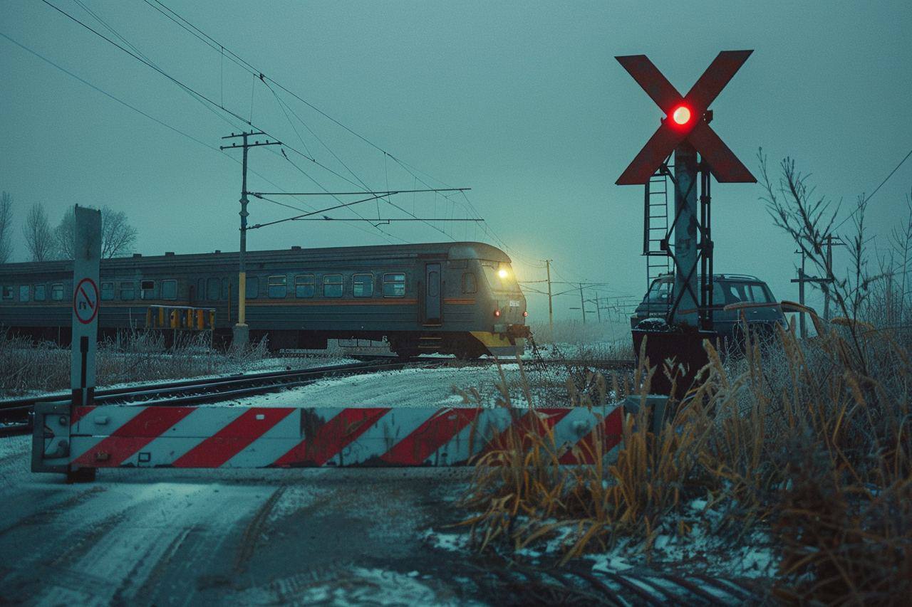 Госавтоинспекция призывает водителей к повышенной бдительности при пересечении железнодорожных переездов