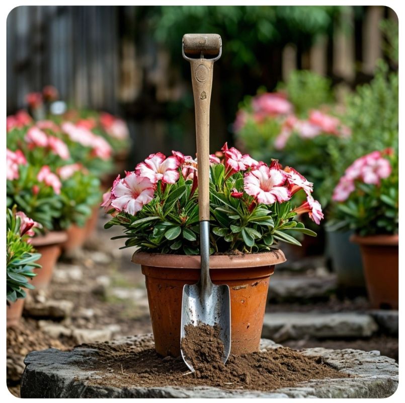 Идеальные условия для пересадки адениума