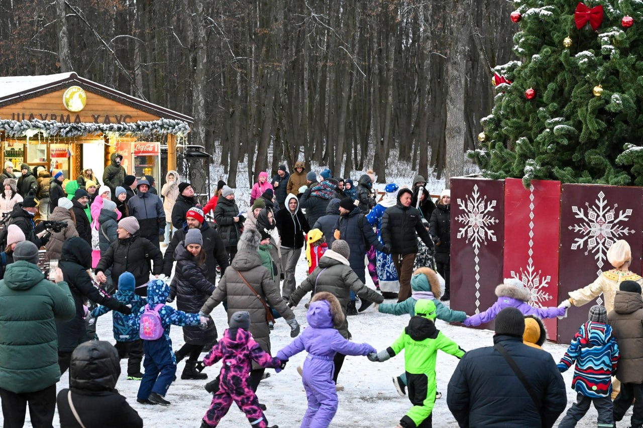 В рамках «Новогодней столицы России 2026» в рязанском Лесопарке состоялось открытие Резиденции Деда Мороза