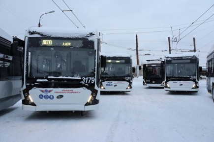 29 декабря парк МУП «УРТ» пополнили двадцать новых троллейбусов: девятнадцать «Авангардов» производства компании «Транс-Альфа» Вологодского механического завода и один «Адмирал» производства «ПК Транспортные системы»...