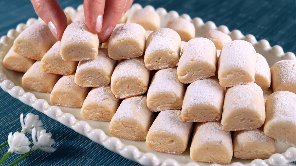 Нежное печенье «Снег»: рецепт на воде для поста и вегетарианцев