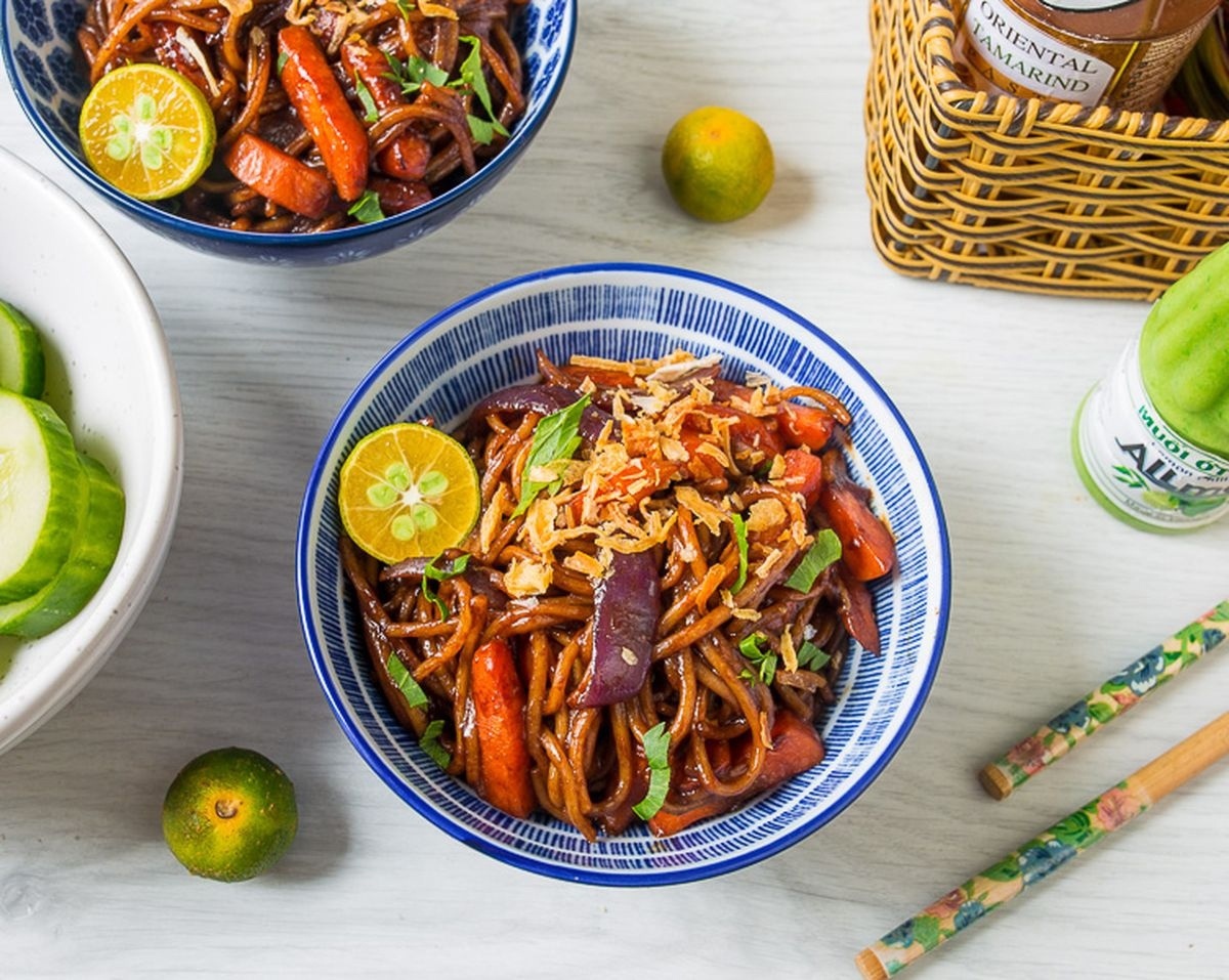 Вкуснейшая жареная лапша с арахисовым соусом