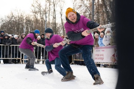Масленичный разгуляй в рязанском Лесопарке