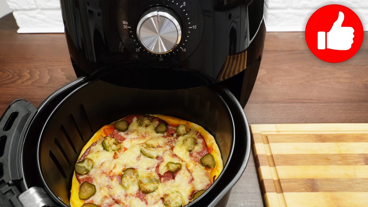 Приготовьте пиццу на тонком тесте в аэрогриле