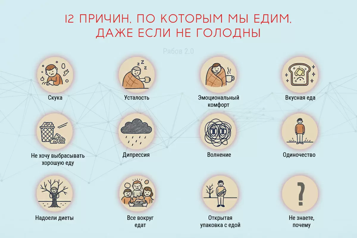 12 причин, почему мы едим, даже когда не голодны