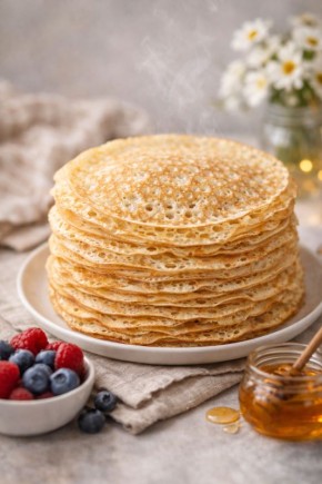 Заварные блины на кипятке: прозрачные, мягкие и с кружевными дырочками