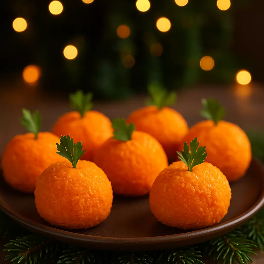 Закуска «Мандаринки» — яркое украшение новогоднего стола в 2026 году