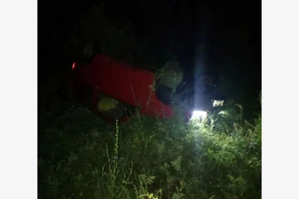 «Ока» с двумя пассажирами-подростками вылетела с дороги в Рязанской области