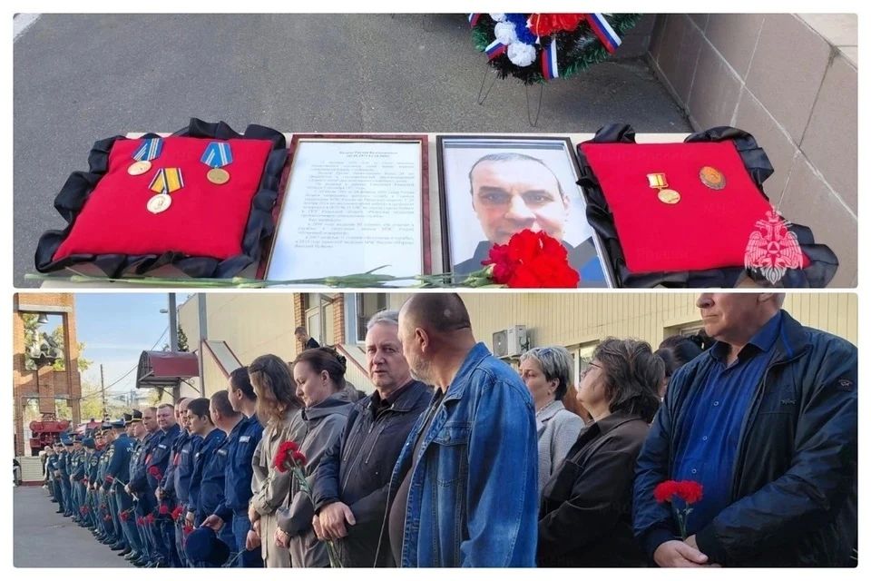 В Рязани простились с пожарным Русланом Волковым