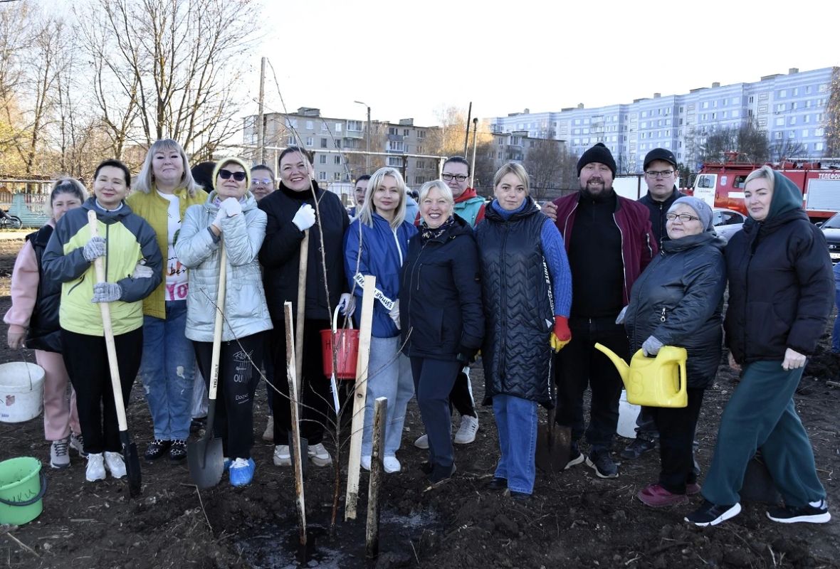 В Сасове в честь 100-летия города высадили 100 фруктовых деревьев В Сасове в честь 100-летия города высадили 100 фруктовых деревьев